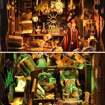 The House of Magic | DIY Book Nook Miniature House Kit 3D Wooden Model DIY Gift Puzzle