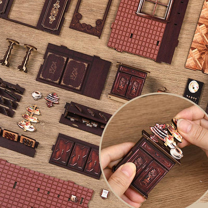 Sweet Chapter Dessert Shop | DIY Book Nook Miniature House Kit 3D Wooden Model DIY Gift Puzzle