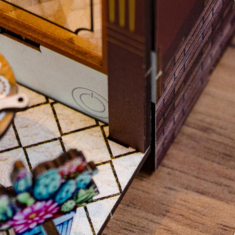Coffee Café Cat Café | DIY Book Nook Miniature House Kit 3D Wooden Model DIY Gift Puzzle