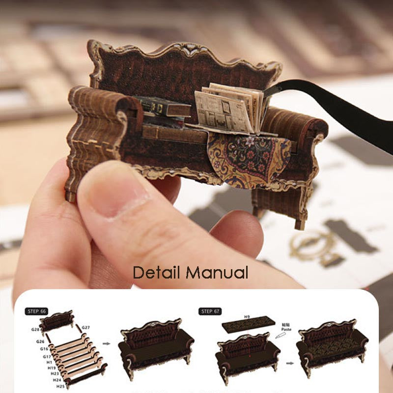 Serenity Coffee House | DIY Book Nook Miniature House Kit 3D Wooden Model DIY Gift Puzzle
