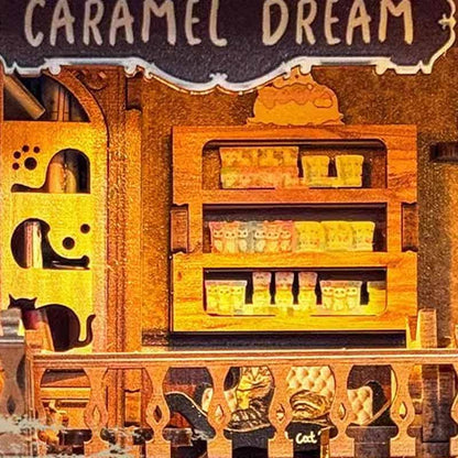 Caramel Dream | DIY Book Nook Miniature House Kit 3D Wooden Model DIY Gift Puzzle