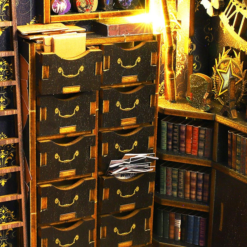 Detective Agency Office  | DIY Book Nook Miniature House Kit 3D Wooden Model DIY Gift Puzzle