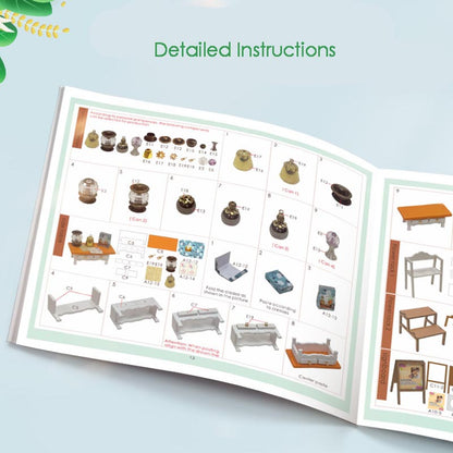 Alice Flower Garden | DIY Book Nook Miniature House Kit 3D Wooden Model DIY Gift Puzzle