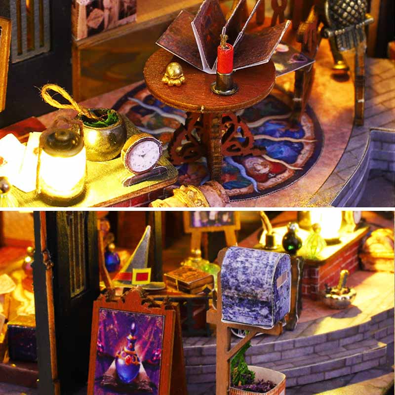 Luna Magic House | DIY Miniature House Kit 3D Wooden Model DIY Gift Puzzle