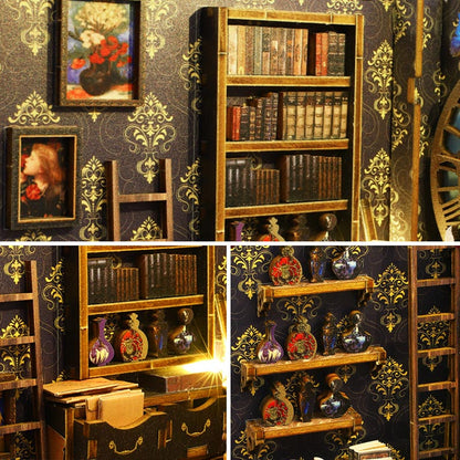 Detective Agency Office  | DIY Book Nook Miniature House Kit 3D Wooden Model DIY Gift Puzzle