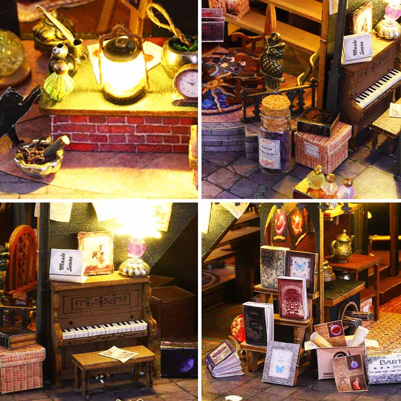 Luna Magic House | DIY Miniature House Kit 3D Wooden Model DIY Gift Puzzle