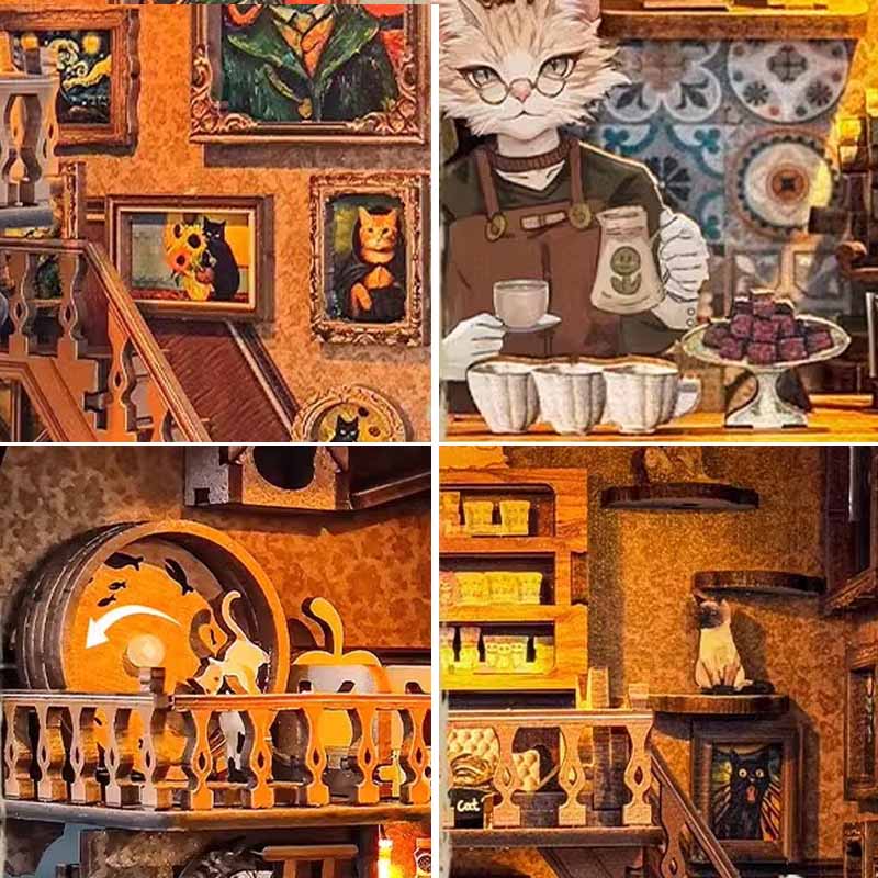 Caramel Dream | DIY Book Nook Miniature House Kit 3D Wooden Model DIY Gift Puzzle