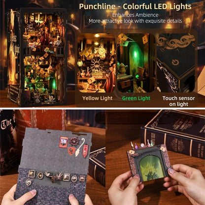 The House of Magic | DIY Book Nook Miniature House Kit 3D Wooden Model DIY Gift Puzzle