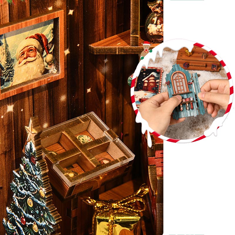 Snow Realm Wei Pavilion | DIY Book Nook Miniature House Kit 3D Wooden Model DIY Gift Puzzle