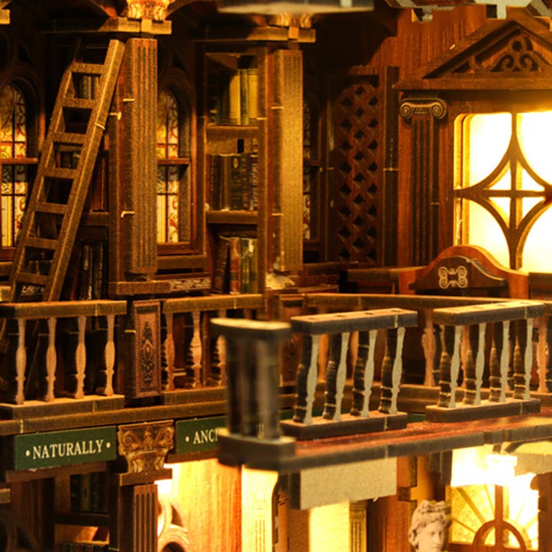 Philosophy Library | DIY Book Nook Miniature House Kit 3D Wooden Model DIY Gift Puzzle