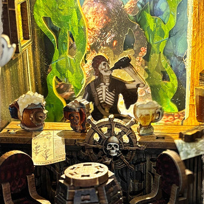 Ocean Rogue Pirate | DIY Book Nook Miniature House Kit 3D Wooden Model DIY Gift Puzzle