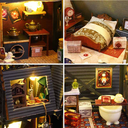 Luna Magic House | DIY Miniature House Kit 3D Wooden Model DIY Gift Puzzle