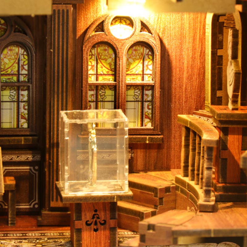 Philosophy Library | DIY Book Nook Miniature House Kit 3D Wooden Model DIY Gift Puzzle
