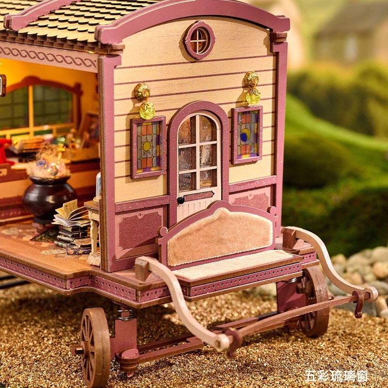 Merchant's Traveling Wagon | DIY Miniature House Kit 3D Wooden Model DIY Gift Puzzle