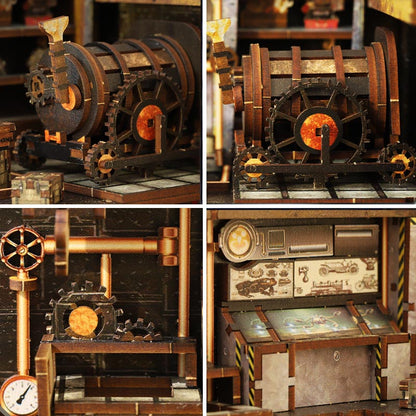 Mechanical Rhythm | DIY Book Nook Miniature House Kit 3D Wooden Model DIY Gift Puzzle