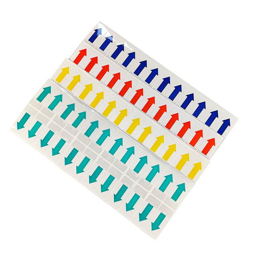 Transparent PET Arrow Label Arrow Tag 45x20mm Red/Yellow/Green/Blue 240 Sheets