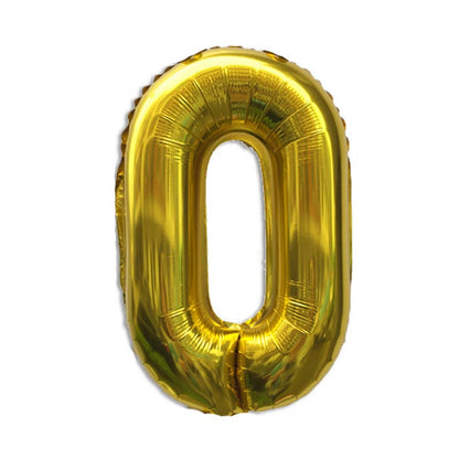 32 Inch Foil Number Balloons 0~9 - GOLD Color︱Big Giant Balloon for 1st Birthday Anniversary Celebration Party