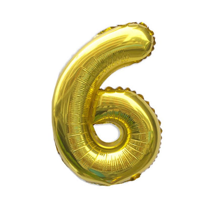 32 Inch Foil Number Balloons 0~9 - GOLD Color︱Big Giant Balloon for 1st Birthday Anniversary Celebration Party