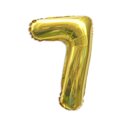 32 Inch Foil Number Balloons 0~9 - GOLD Color︱Big Giant Balloon for 1st Birthday Anniversary Celebration Party