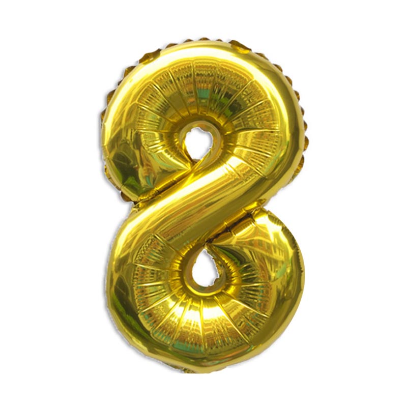 32 Inch Foil Number Balloons 0~9 - GOLD Color︱Big Giant Balloon for 1st Birthday Anniversary Celebration Party
