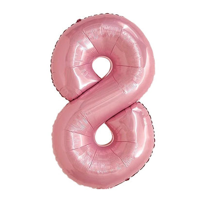 32 Inch Foil Number Balloons 0~9 - PINK Color︱Big Giant Balloon for 1st Birthday Girl's Party Anniversary Celebration Party
