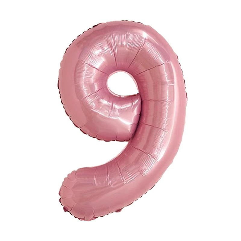32 Inch Foil Number Balloons 0~9 - PINK Color︱Big Giant Balloon for 1st Birthday Girl's Party Anniversary Celebration Party