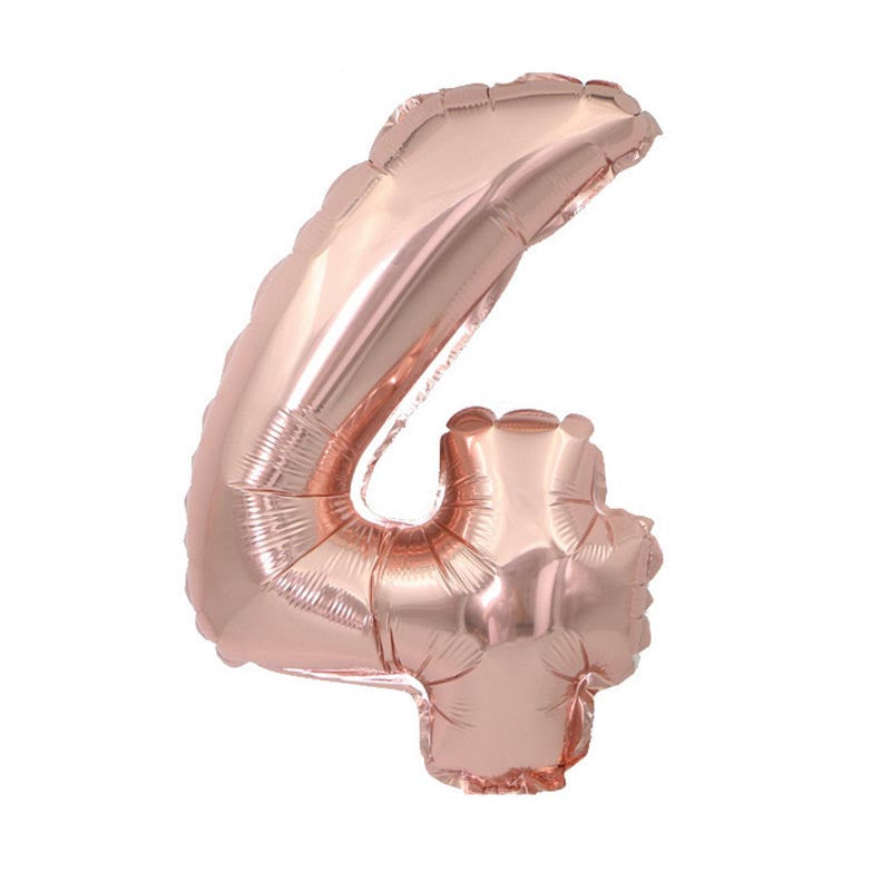 32 Inch Foil Number Balloons 0~9 - ROSE GOLD Color︱Big Giant Balloon for 1st Birthday Girl's Party Anniversary Celebration Party