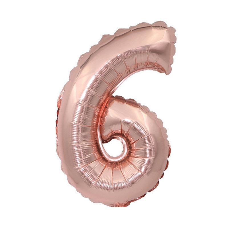 32 Inch Foil Number Balloons 0~9 - ROSE GOLD Color︱Big Giant Balloon for 1st Birthday Girl's Party Anniversary Celebration Party