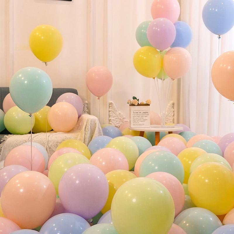 10 Inch Assorted Color Thickened Latex Balloon 100Pcs MIX#07︱Birthday Essentials, Wedding, Anniversary Decoration︱Event Styling