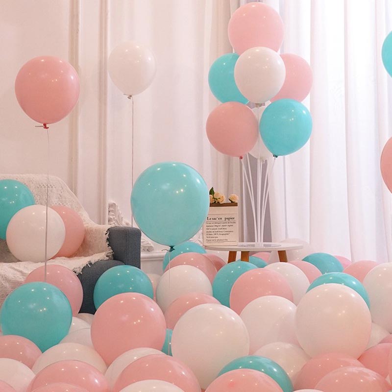 10 Inch Assorted Color Thickened Latex Balloon 100Pcs MIX#09︱Birthday Essentials, Wedding, Anniversary Decoration︱Event Styling