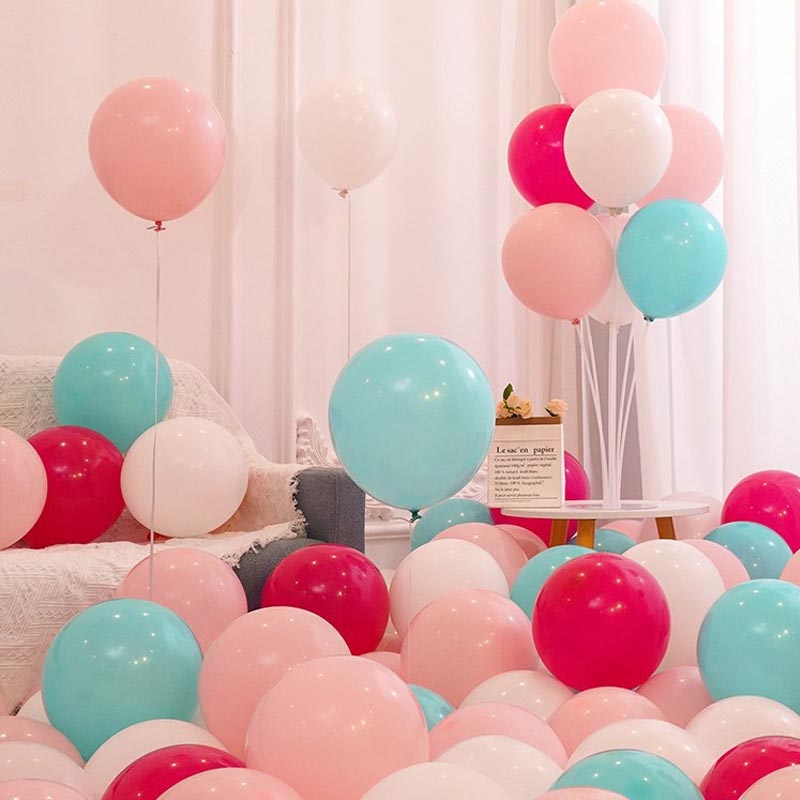 10 Inch Assorted Color Thickened Latex Balloon 100Pcs MIX#10︱Birthday Essentials, Wedding, Anniversary Decoration︱Event Styling