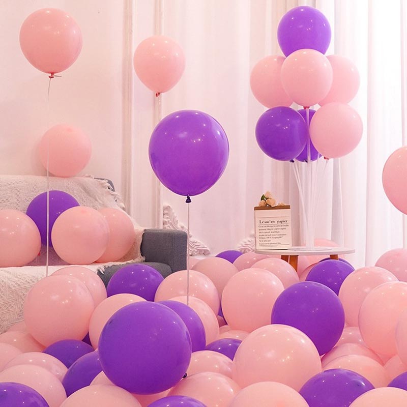 10 Inch Assorted Color Thickened Latex Balloon 100Pcs MIX#14︱Birthday Essentials, Wedding, Anniversary Decoration︱Event Styling