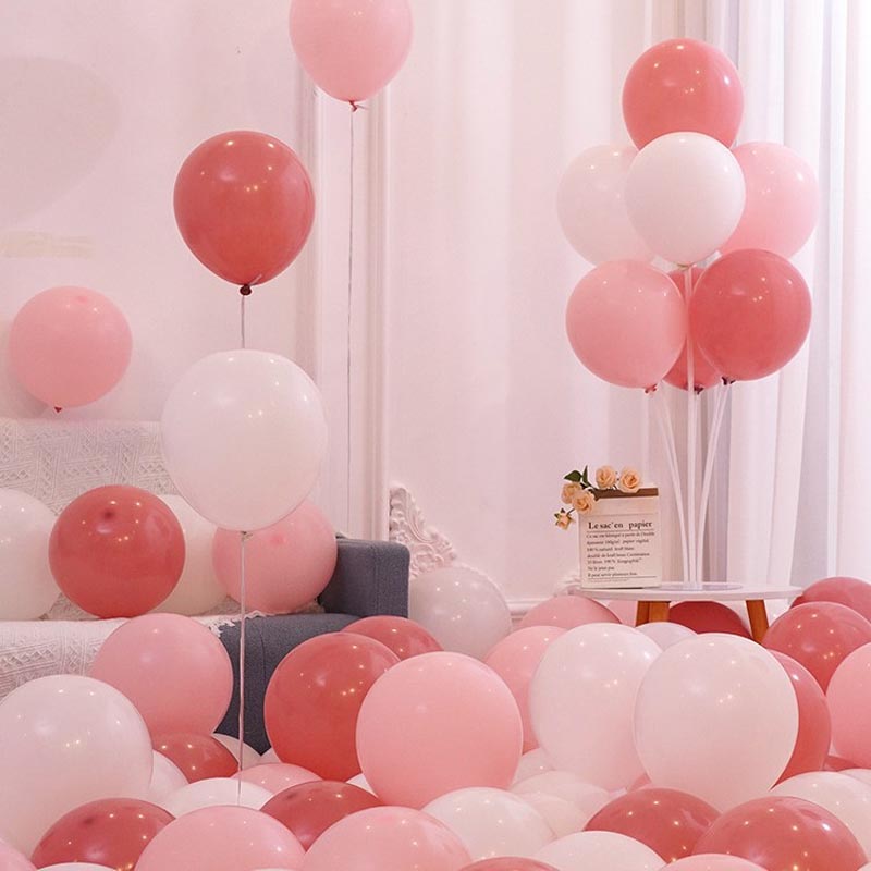 10 Inch Assorted Color Thickened Latex Balloon 100Pcs MIX#18︱Birthday Essentials, Wedding, Anniversary Decoration︱Event Styling