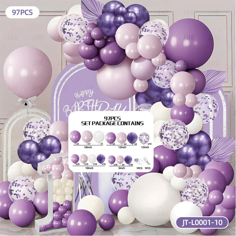 Balloon Garland Arch Kit A 97Pcs  ARCH#09 PURPLE