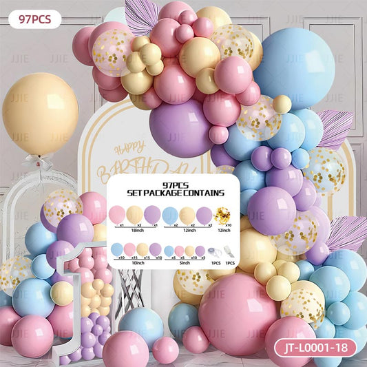 Balloon Garland Arch Kit A 97Pcs  ARCH#16 MACAROON