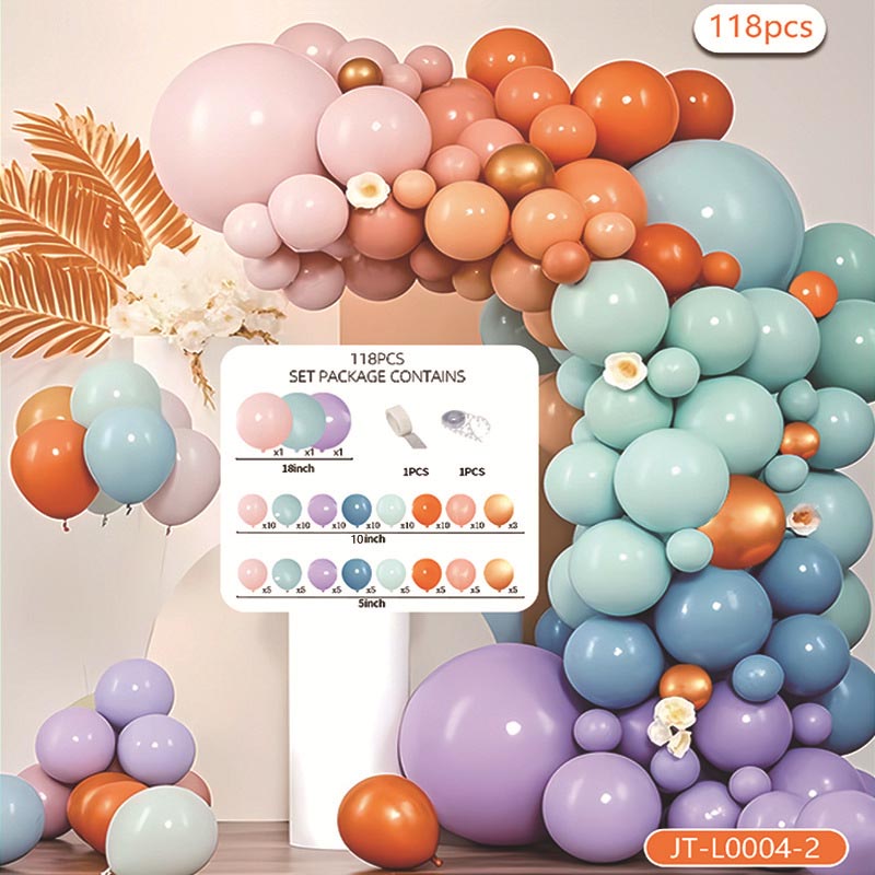 Balloon Garland Arch Kit B 118Pcs  ARCH#19 MACAROON