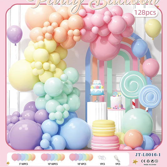 Balloon Garland Arch Kit B 128Pcs  ARCH#24 MACAROON