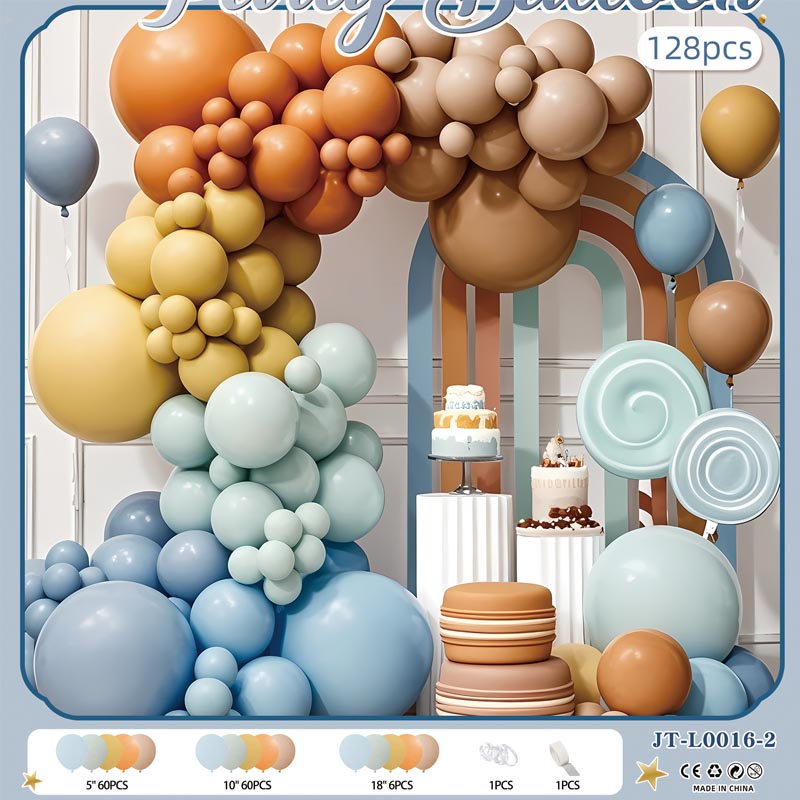 Balloon Garland Arch Kit B 128Pcs  ARCH#25 MACAROON