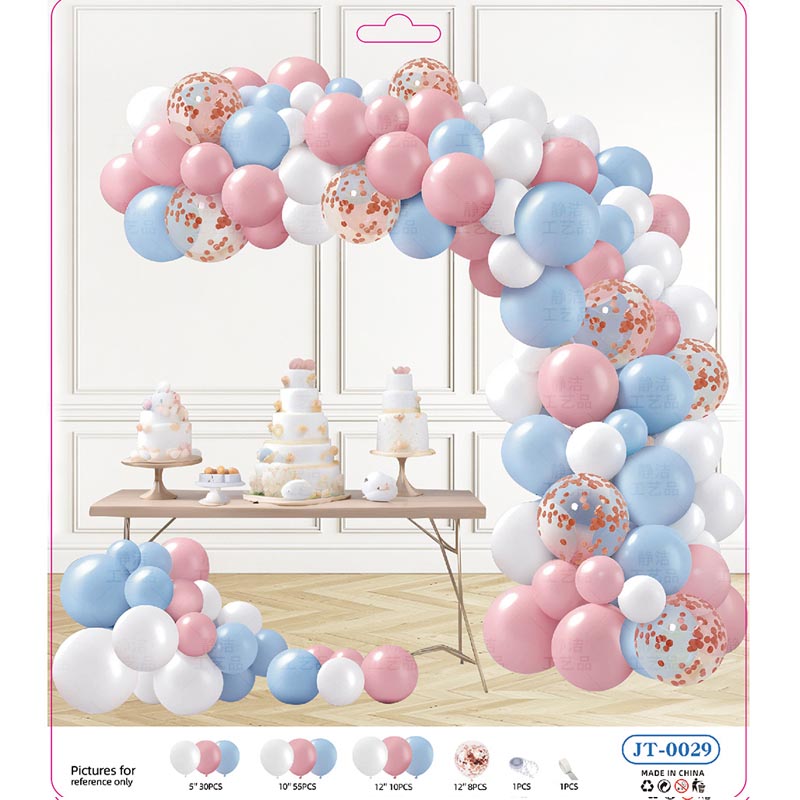 Balloon Garland Arch Kit G 105Pcs  ARCH#88 LIGHT BLUE-WHITE-LIGHT PINK