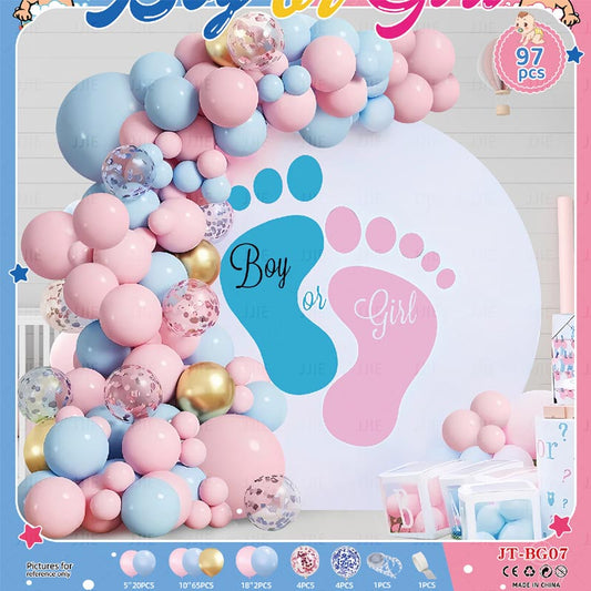 Baby Shower Balloon Sets 97Pcs  BS#06 Baby Shower Gender Reveal