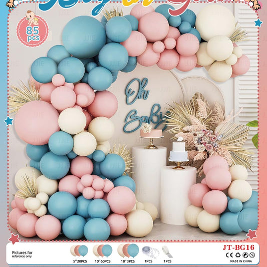 Baby Shower Balloon Sets 85Pcs  BS#11 Baby Shower Gender Reveal