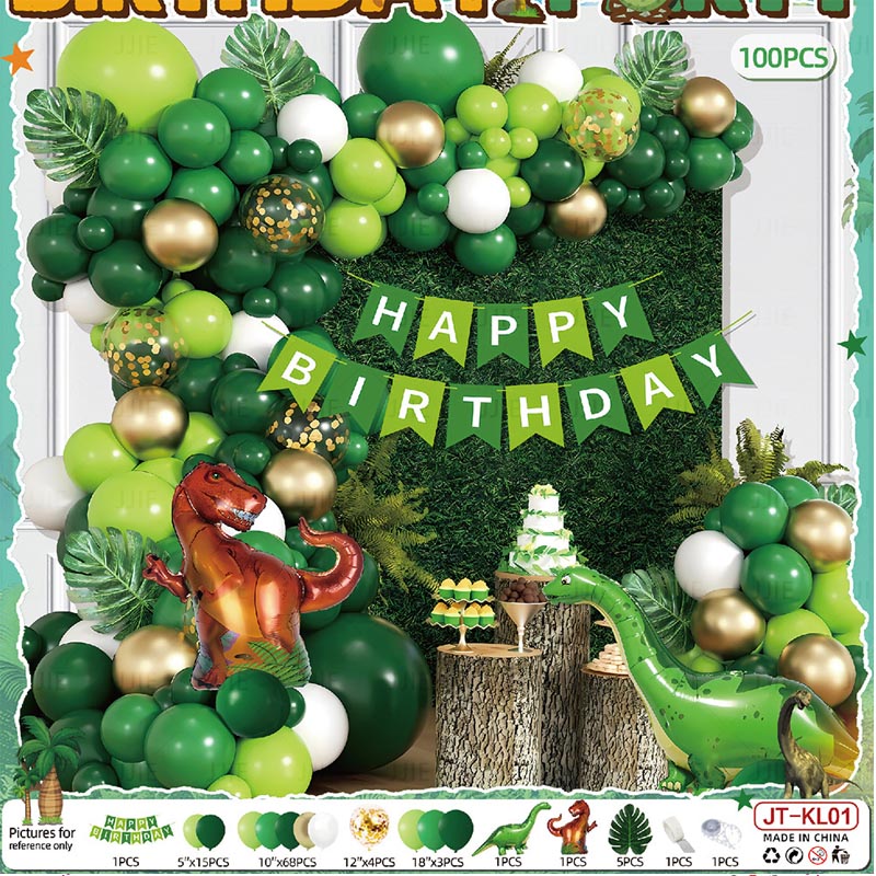Dinosaur Balloon Sets for Kids 100Pcs  DINO#01