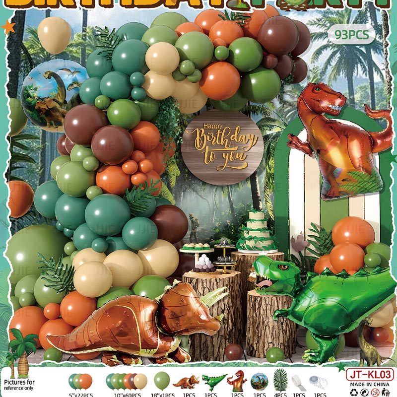 Dinosaur Balloon Sets for Kids 93Pcs  DINO#03