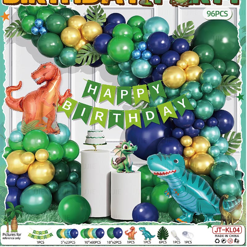Dinosaur Balloon Sets for Kids 96Pcs  DINO#04