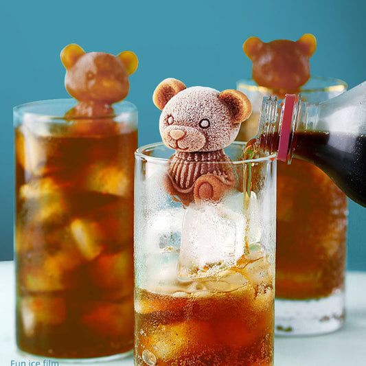 Bear Silicone Ice Cube Tray 4/8Pcs