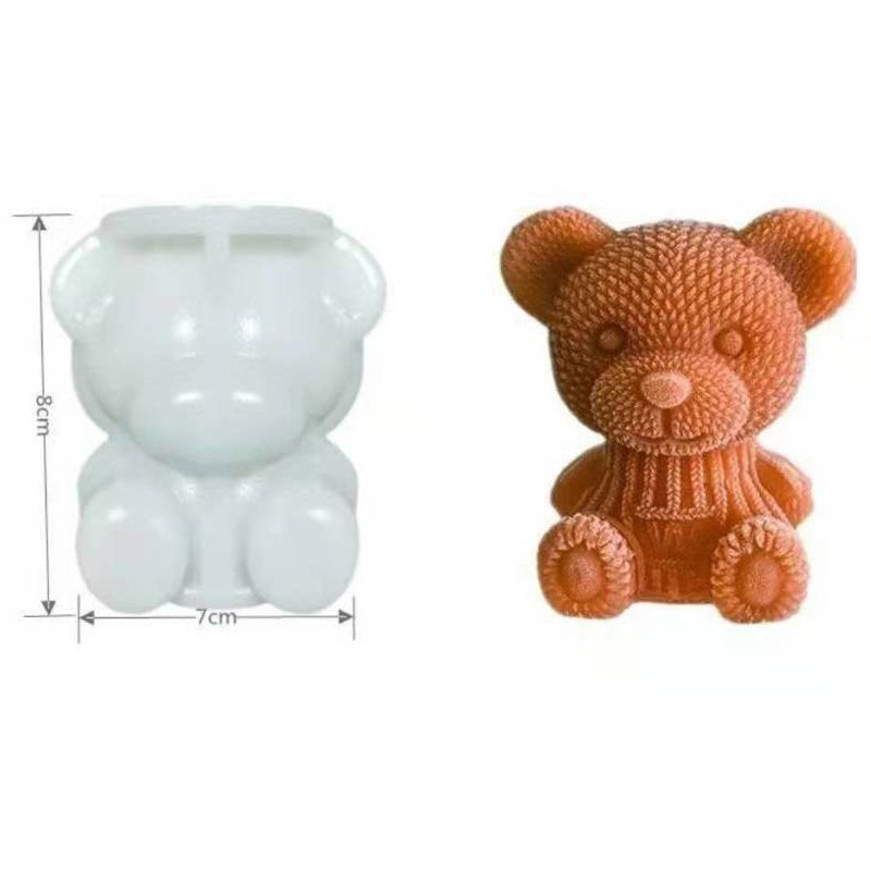 Bear Silicone Ice Cube Tray 4/8Pcs