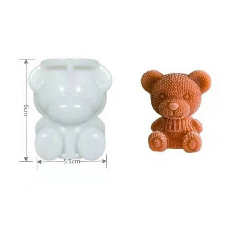 Bear Silicone Ice Cube Tray 4/8Pcs