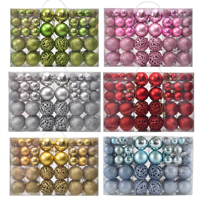 Christmas Balls Ornament Set 3cm/ 4cm/ 6cm  100Pcs