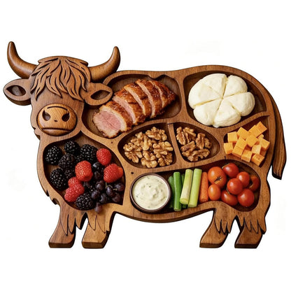 Cow Shape Wooden Charcuterie Board/ Serving Tray