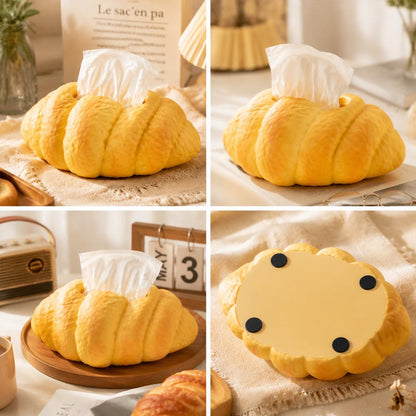 Croissant Tissue Box Funny Decor